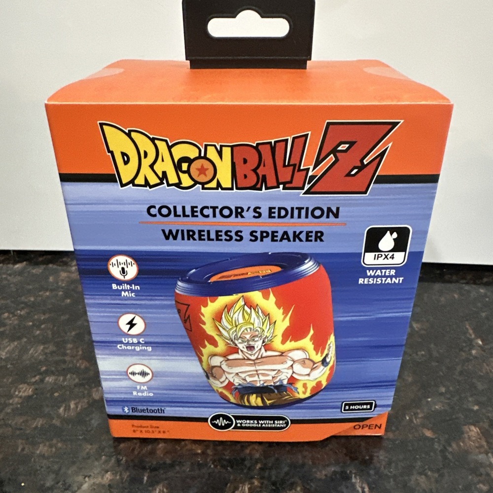 Dragon Ball Z wireless speaker with built in mic, and radio!! NEW